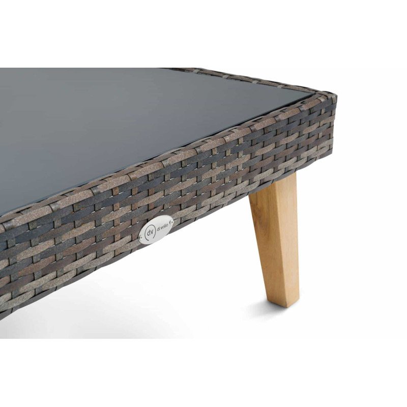 Набор садовой мебели из искусственного ротанга DiVolio Imola Dark Grey