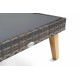 Набор садовой мебели из искусственного ротанга DiVolio Imola Dark Grey
