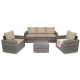 Набор садовой мебели из искусственного ротанга DiVolio Prato Light Grey