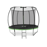 Батут Outtec Premium 12ft (374см) черно-зеленый с внутренней сеткой