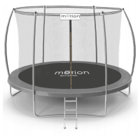 Батут Jumi Motion Premium 305 см з внутрішньою сіткою сірий