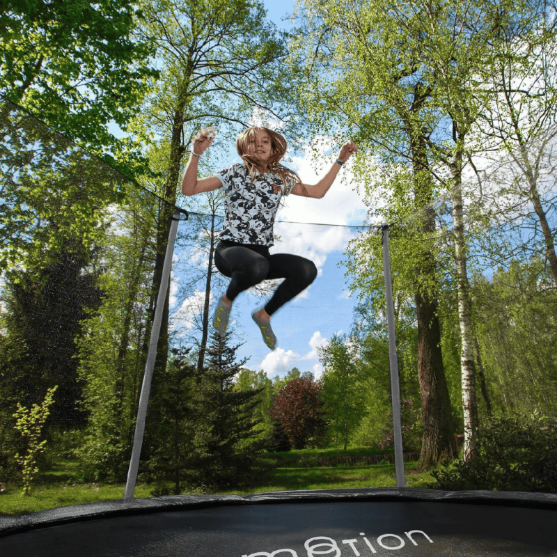 Батут Jumi Motion Premium 305 см з внутрішньою сіткою сірий