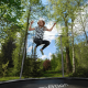 Батут Jumi Motion Premium 305 см з внутрішньою сіткою сірий
