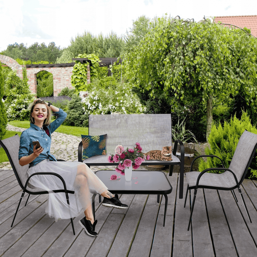 Комплект садовой мебели Jumi FIESTA серый