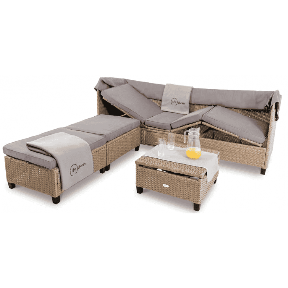 Комплект садових меблів Di Volio Luca бежево-сірий