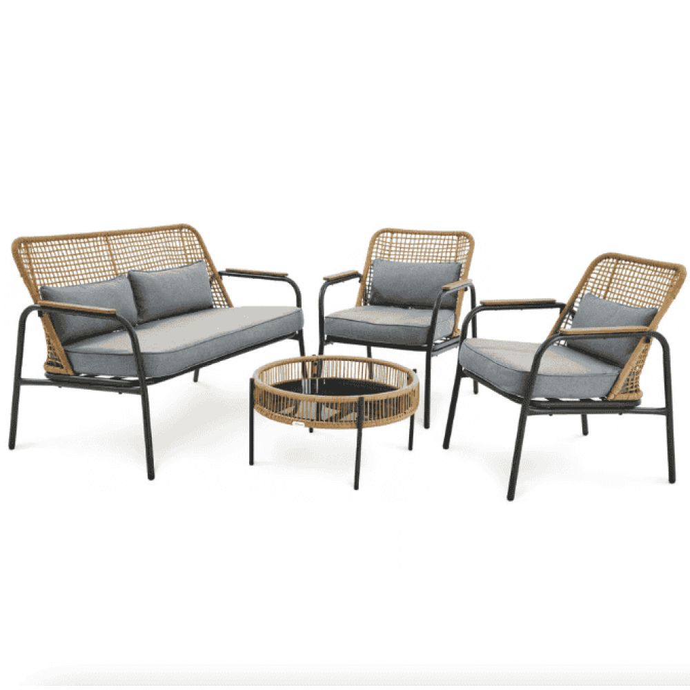 Комплект садовой мебели Di Volio Salerno бежевый/серый