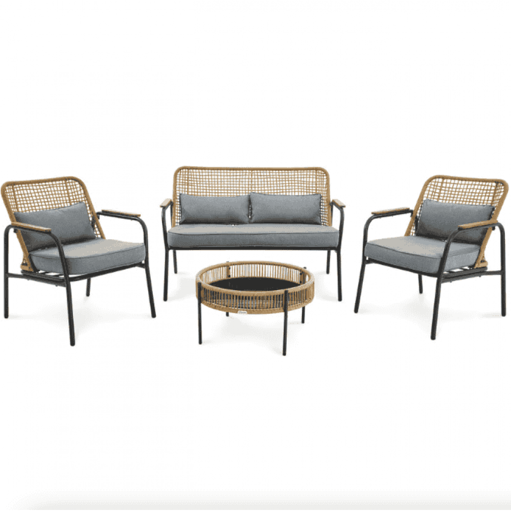 Комплект садовой мебели Di Volio Salerno бежевый/серый