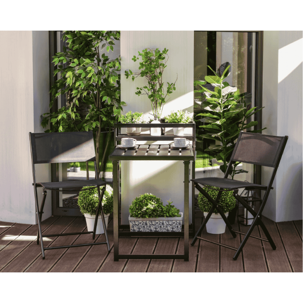 Комплект балконной мебели Jumi Kirbi с тумбой + 2 кресла