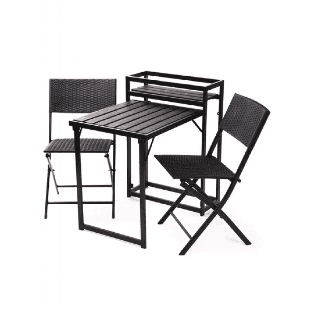 Комплект балконной мебели Jumi Kirbi с тумбой + 2 кресла