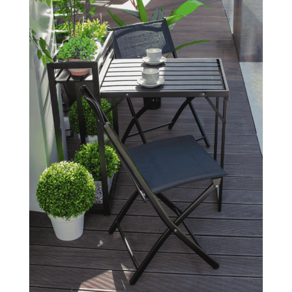 Комплект балконной мебели Jumi Kirbi с тумбой + 2 кресла