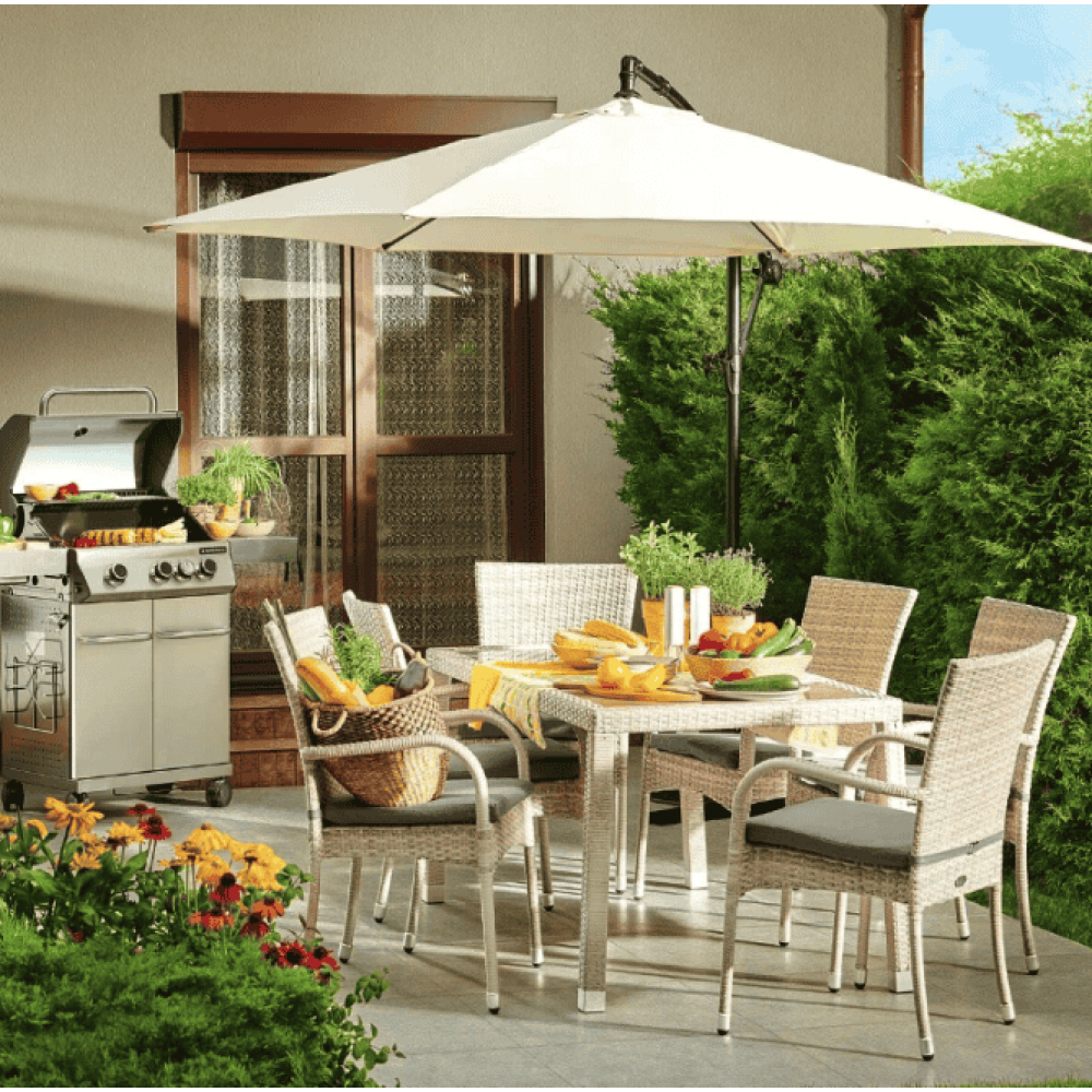 Парасоля садова Jumi Taup 300 см кремовий