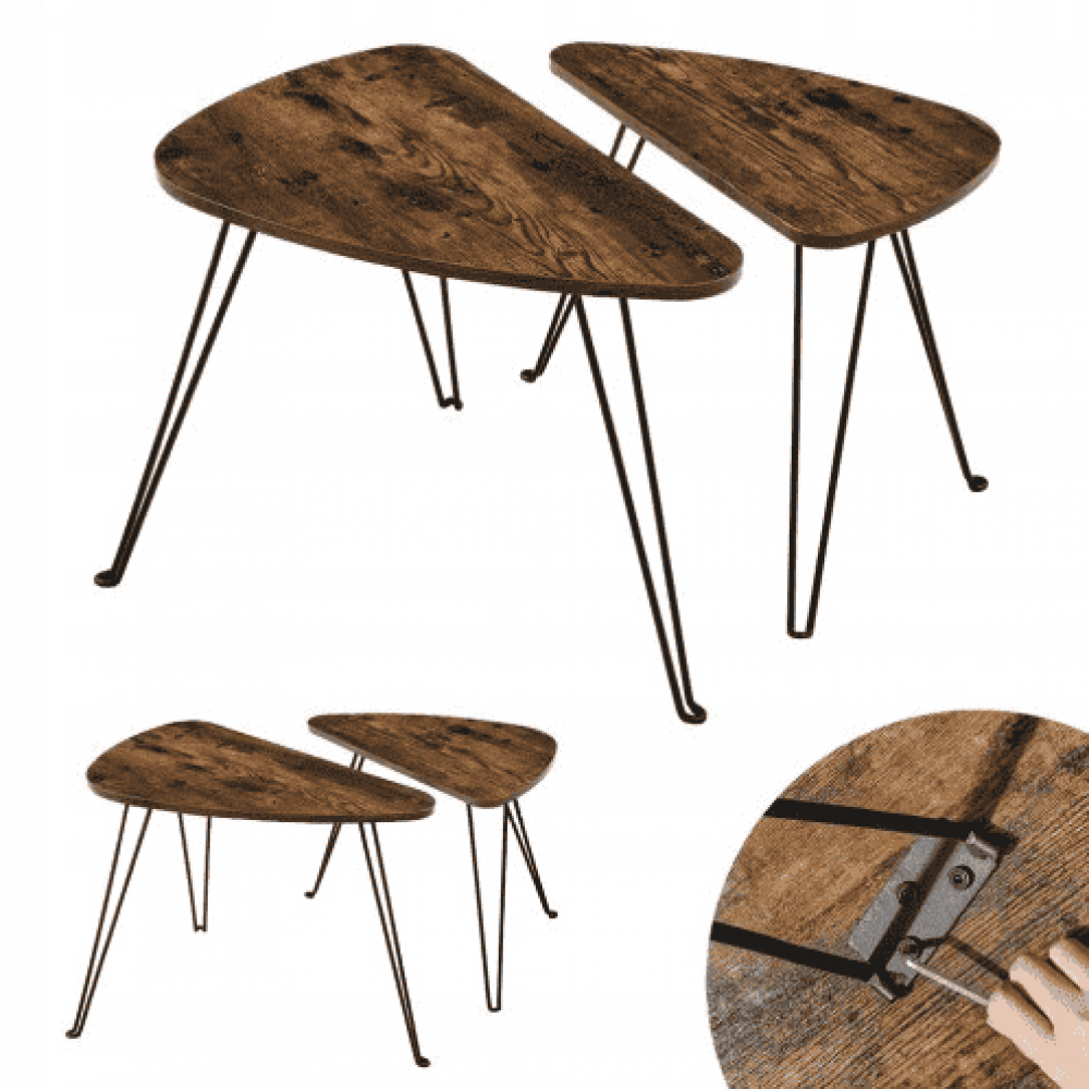 Комплект журнальных столиков Leobert Oskar в стиле Loft