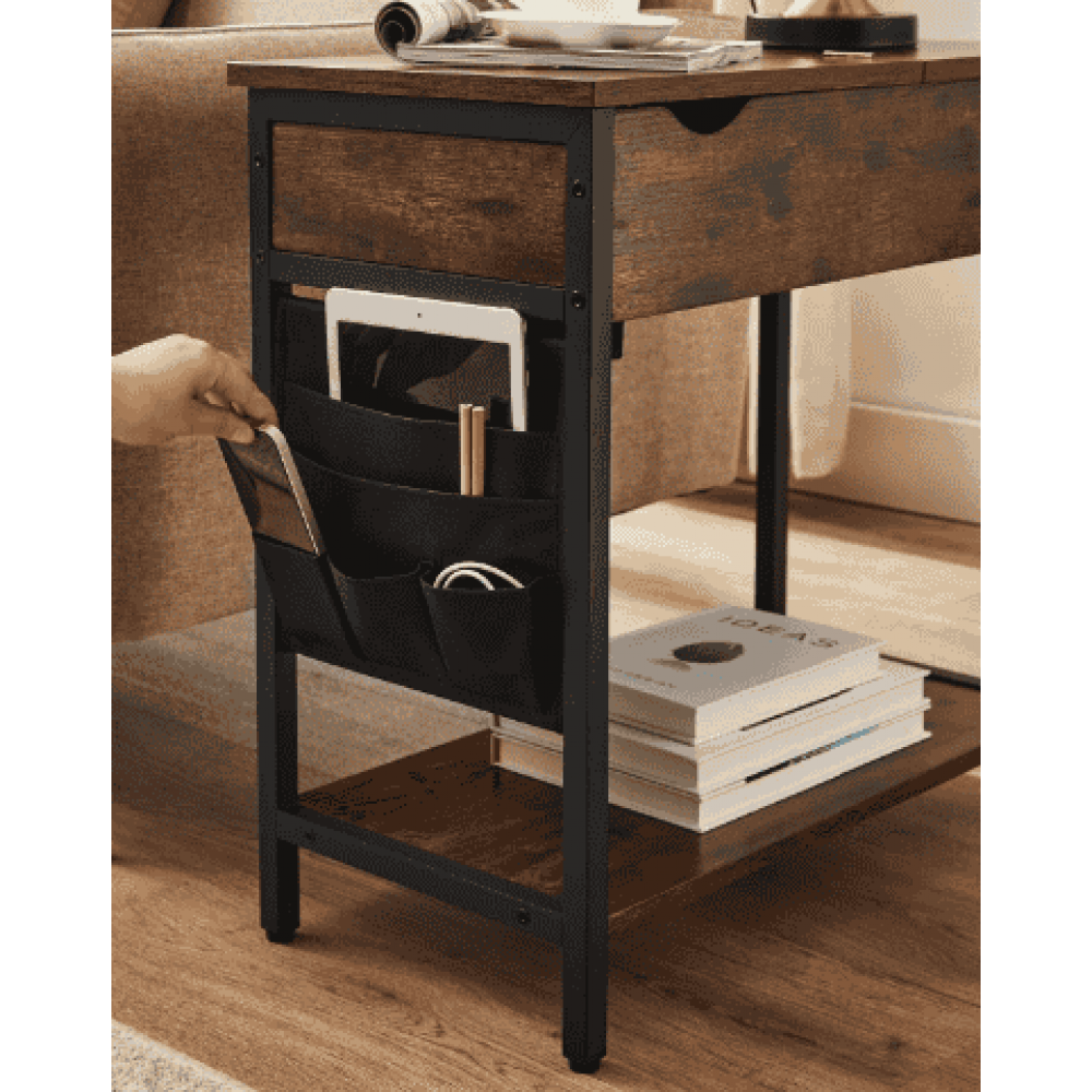 Журнальний столик Leobert Olmi USB вхід + розетка в стилі Loft