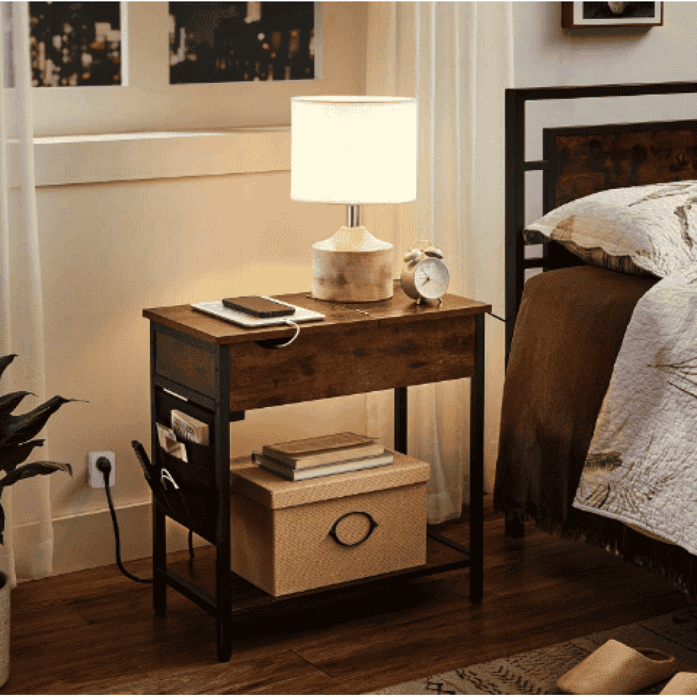 Журнальний столик Leobert Olmi USB вхід + розетка в стилі Loft