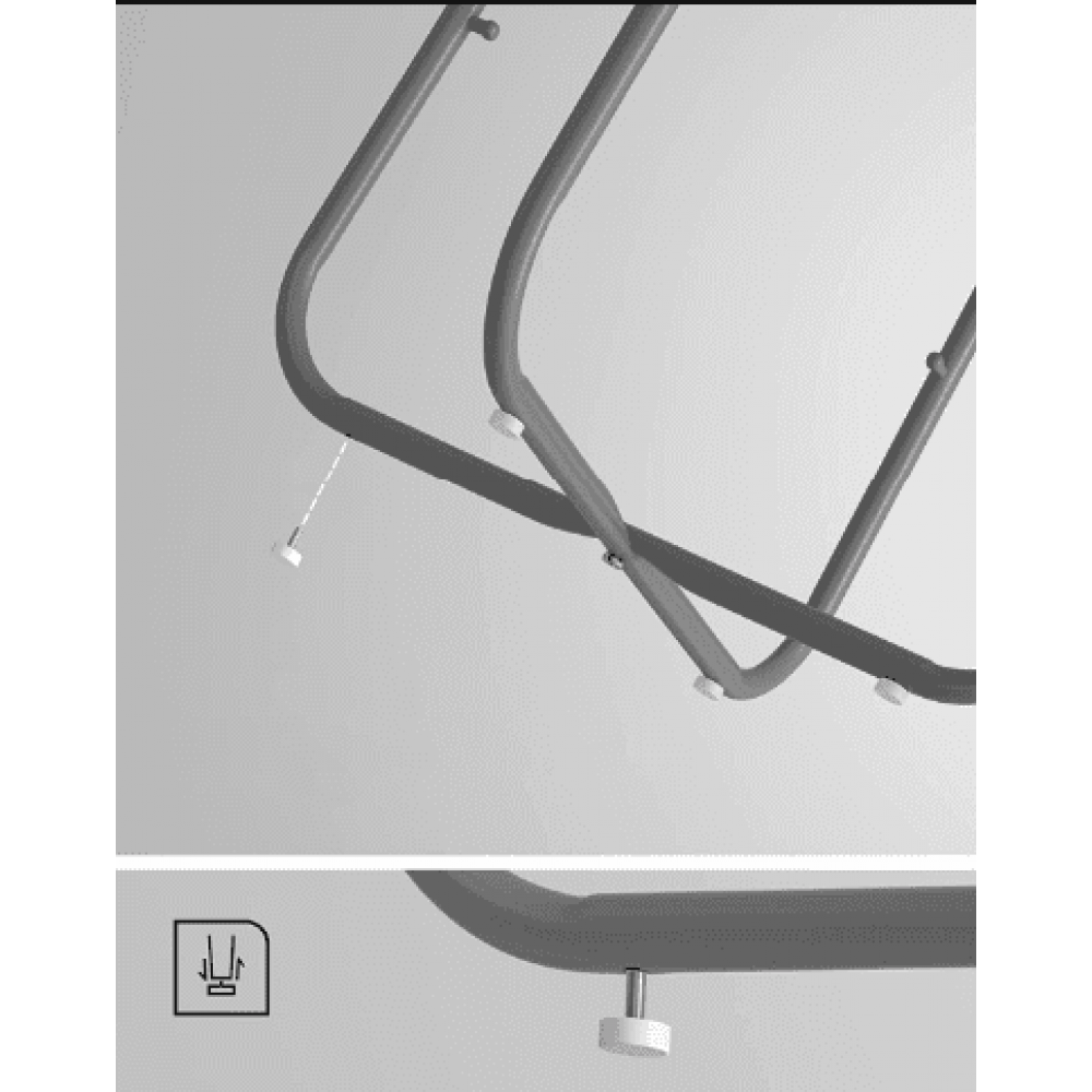 Журнальный столик Leobert Sharp с корзиной серый