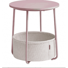 Журнальный столик Leobert Sharp с корзиной розовый Журнальный столик Leobert Sharp с корзиной розовый