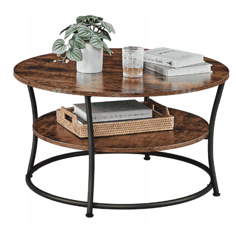 Журнальний столик Leobert Vasagle 80 x 80 x 45 см в стилі Loft