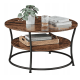 Журнальний столик Leobert Vasagle 80 x 80 x 45 см в стилі Loft