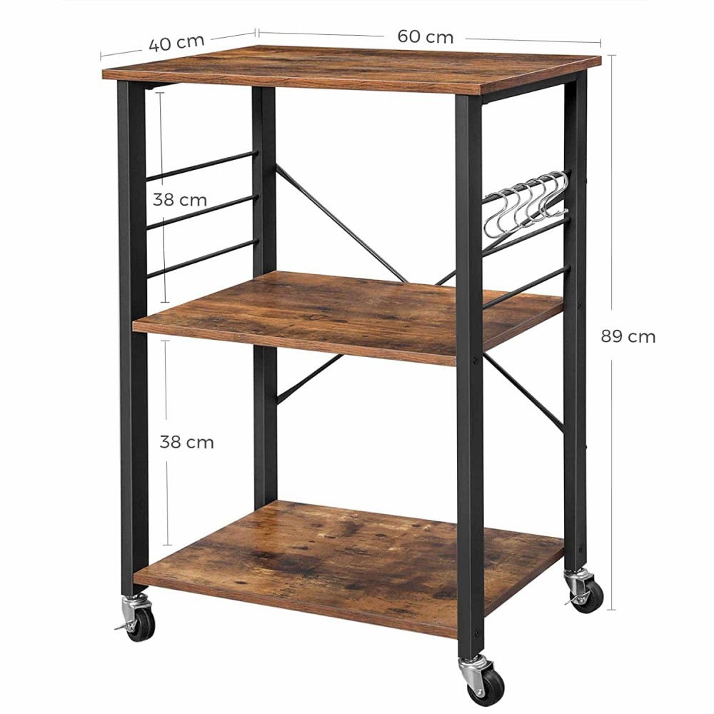 Стеллаж Leobert Dash на колесах в стиле Loft