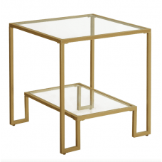 Журнальный столик Leobert Santorini в стиле Loft золотистый Журнальный столик Leobert Santorini в стиле Loft золотистый