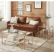 Журнальний столик Leobert Santorini в стилі Loft золотистий