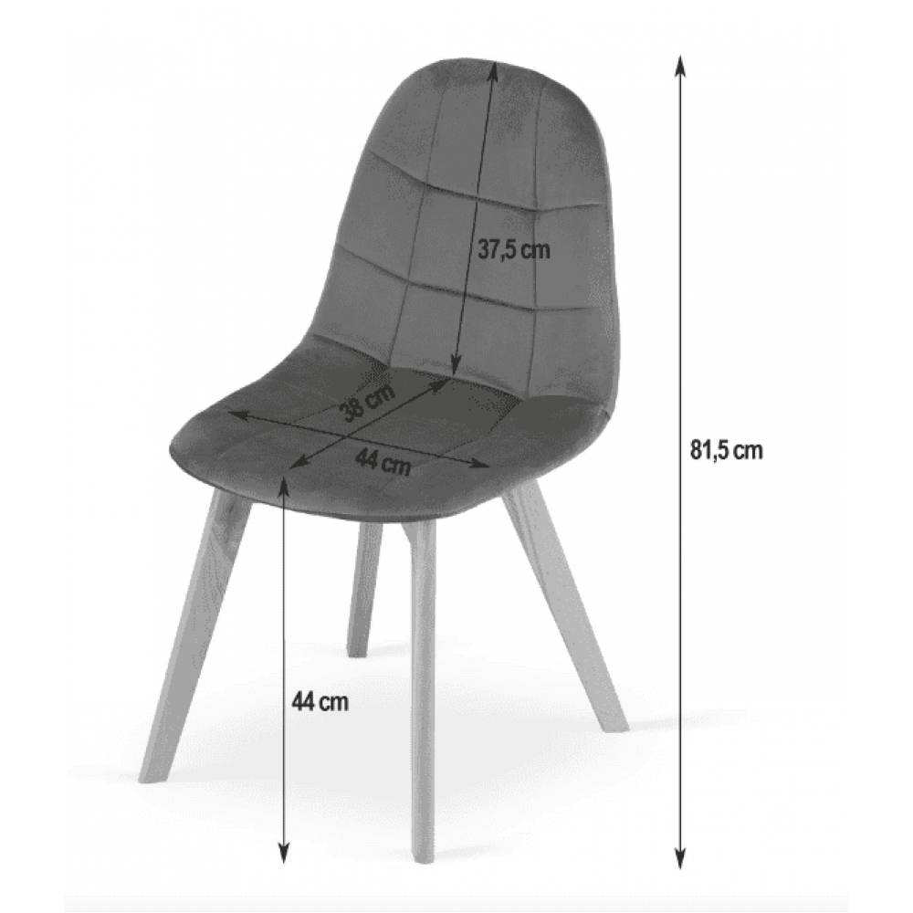Крісло Leobert Bora оксамитове чорне