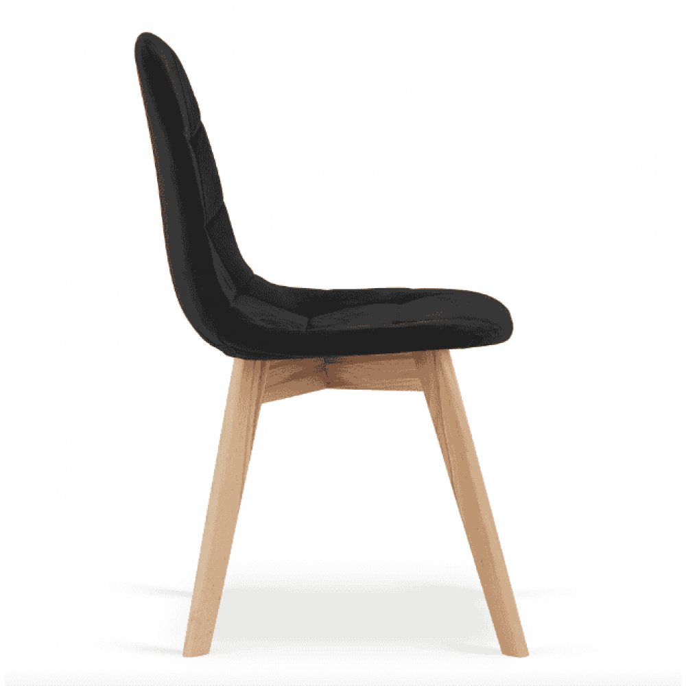 Крісло Leobert Bora оксамитове чорне