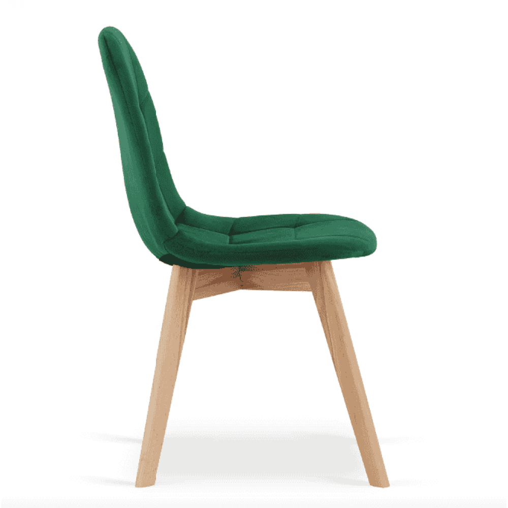 Крісло Leobert Bora оксамитове темно-зелене