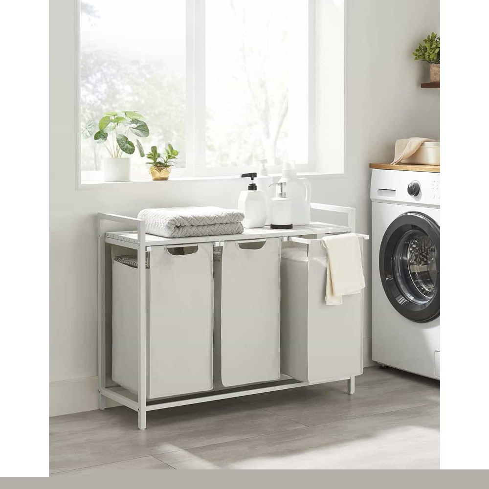 Кошик для білизни Leobert Chariot 3 x 38 л білий