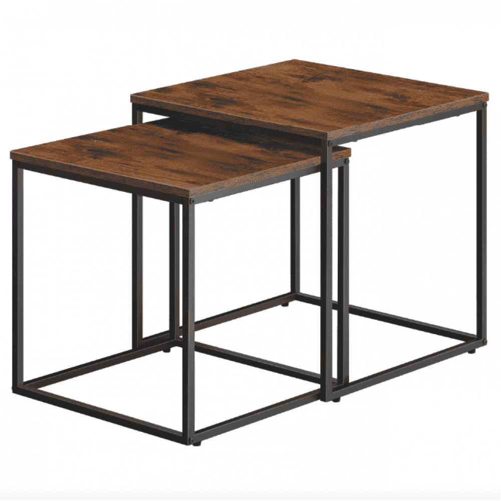 Комплект журнальних столиків Leobert Nika квадратні коричневі