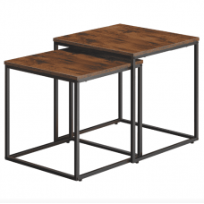 Комплект журнальных столиков Leobert Nika квадратный коричневый Комплект журнальных столиков Leobert Nika квадратный коричневый