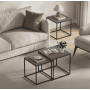 Комплект журнальных столиков Leobert Nika квадратный графитовый