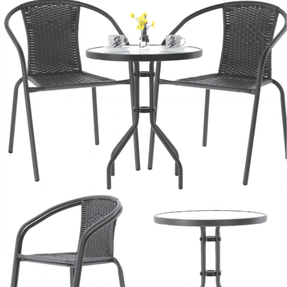 Садові меблі Chomik Bistro New сірий