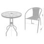 Садові меблі Chomik Bistro New сірий