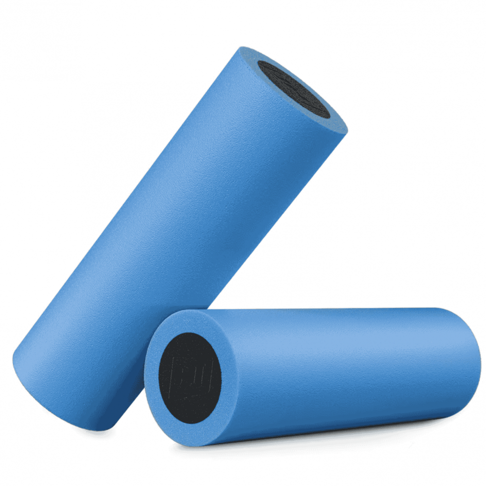 Массажный ролик (валик, роллер) Hop-Sport EPE 45см голубой-черный