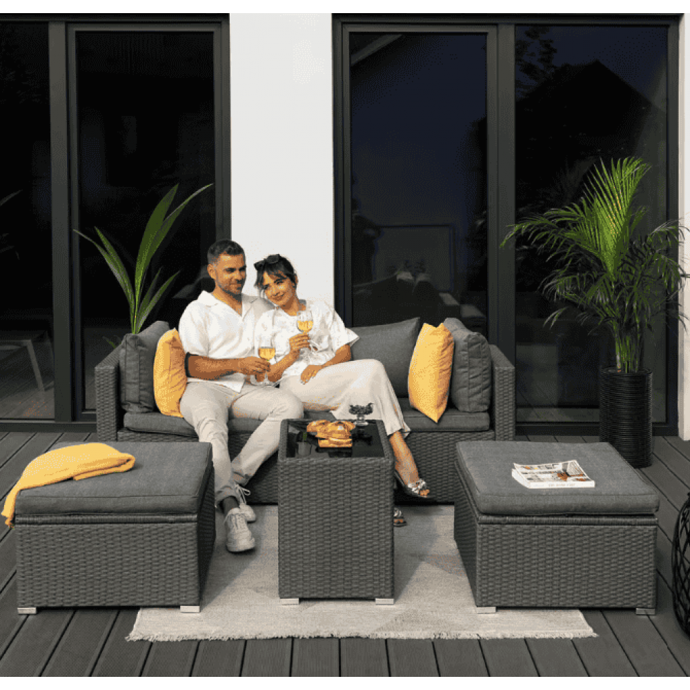 Комплект садових меблів Di Volio Alzano сірий