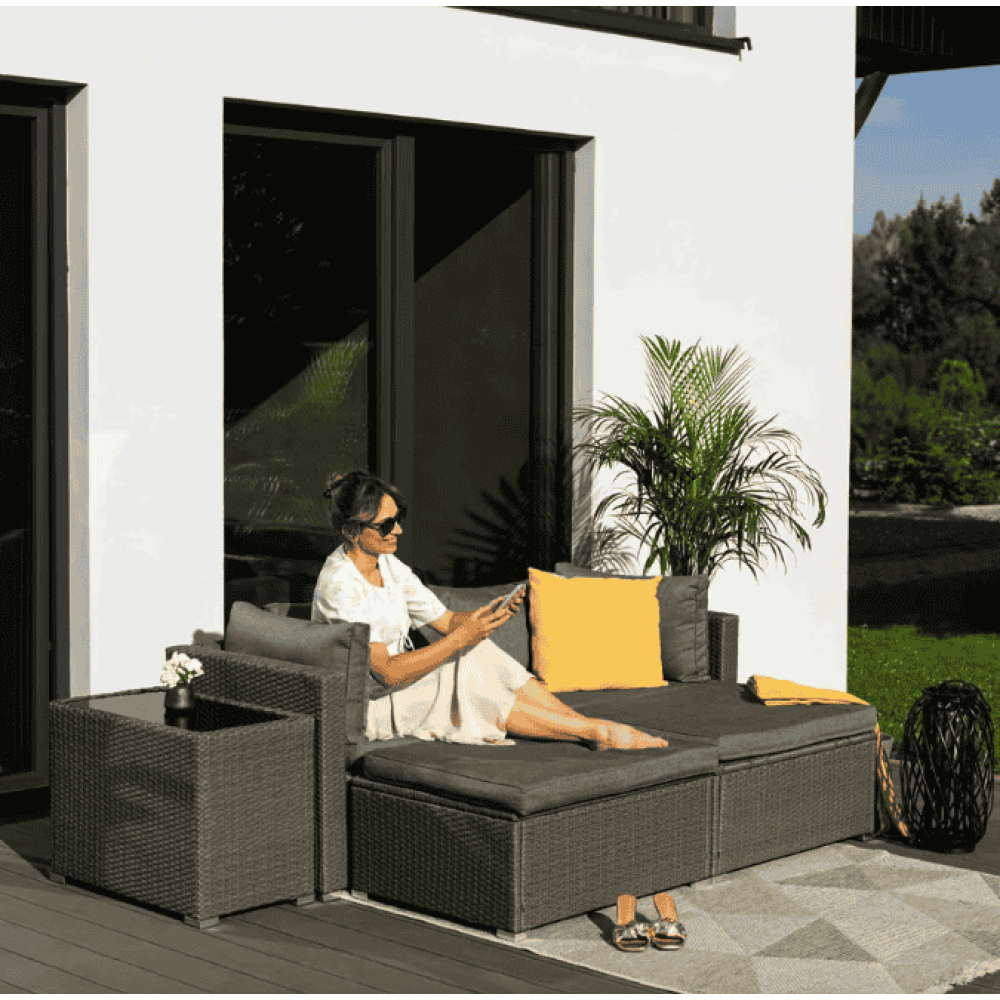 Комплект садових меблів Di Volio Alzano сірий