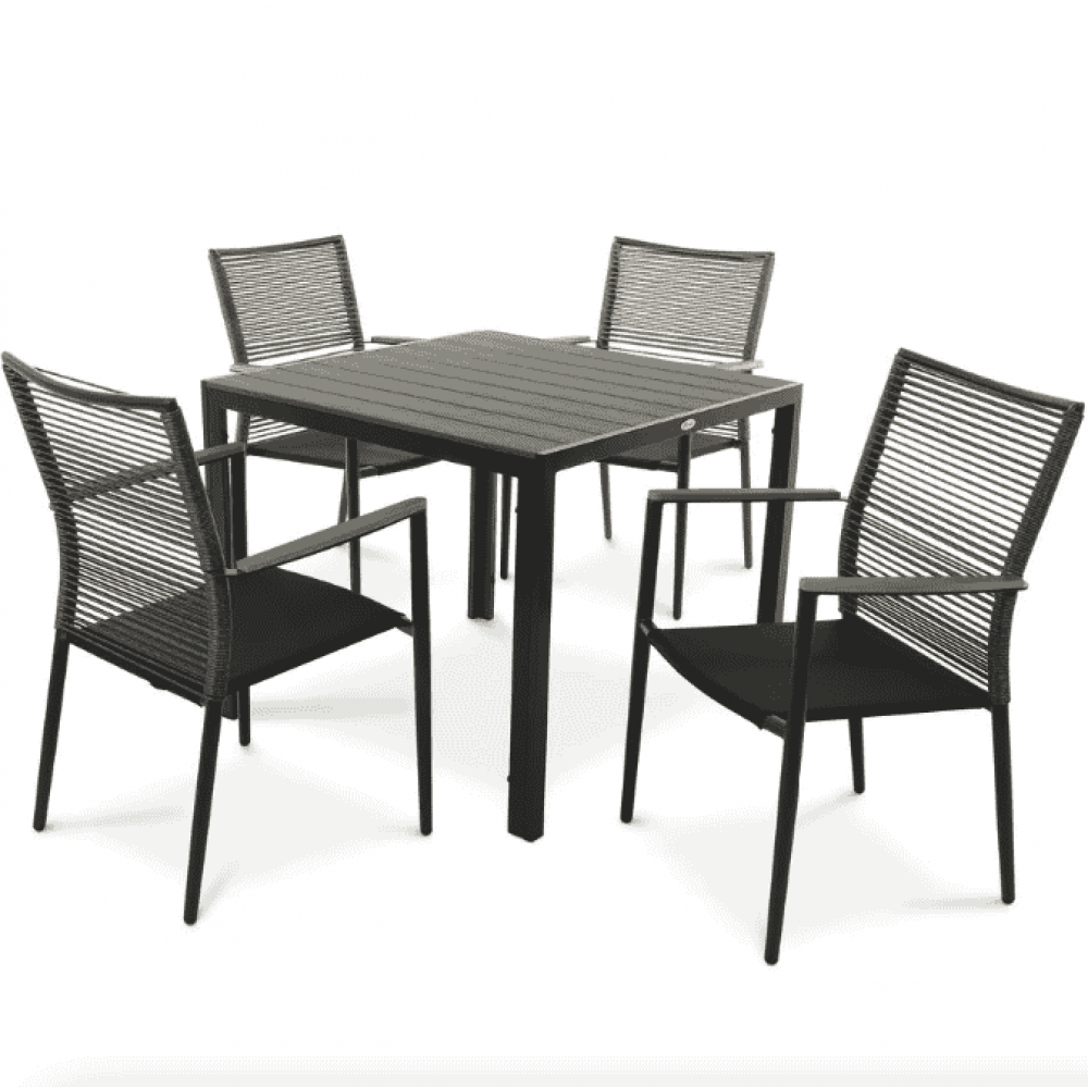 Комплект садовой мебели Di Volio Carineo 4+1 серый