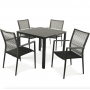 Комплект садовой мебели Di Volio Carineo 4+1 серый