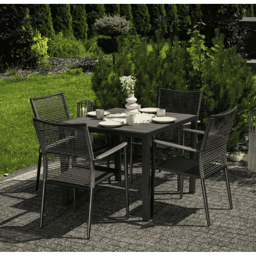 Стол Di Volio Pesaro 90см серый