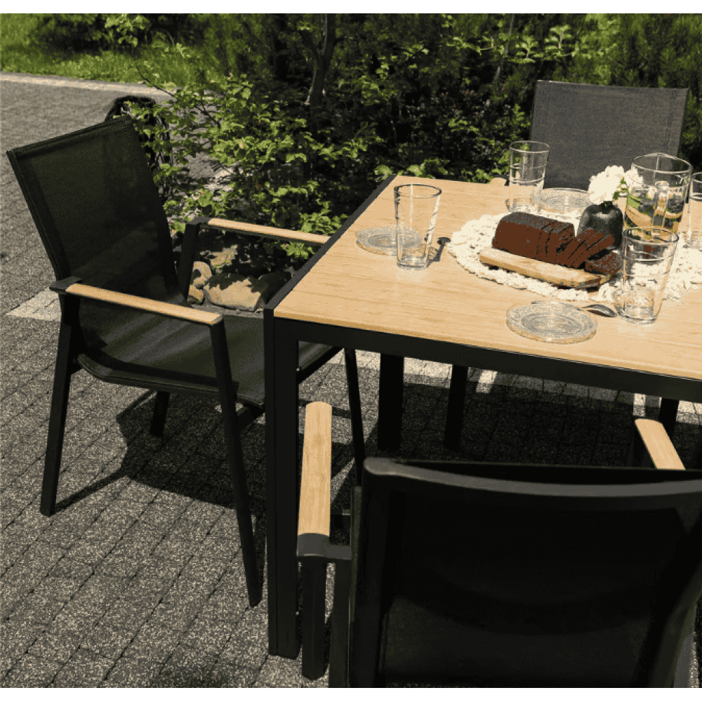 Садовий стіл Di Volio Pesaro 90 см бежевий