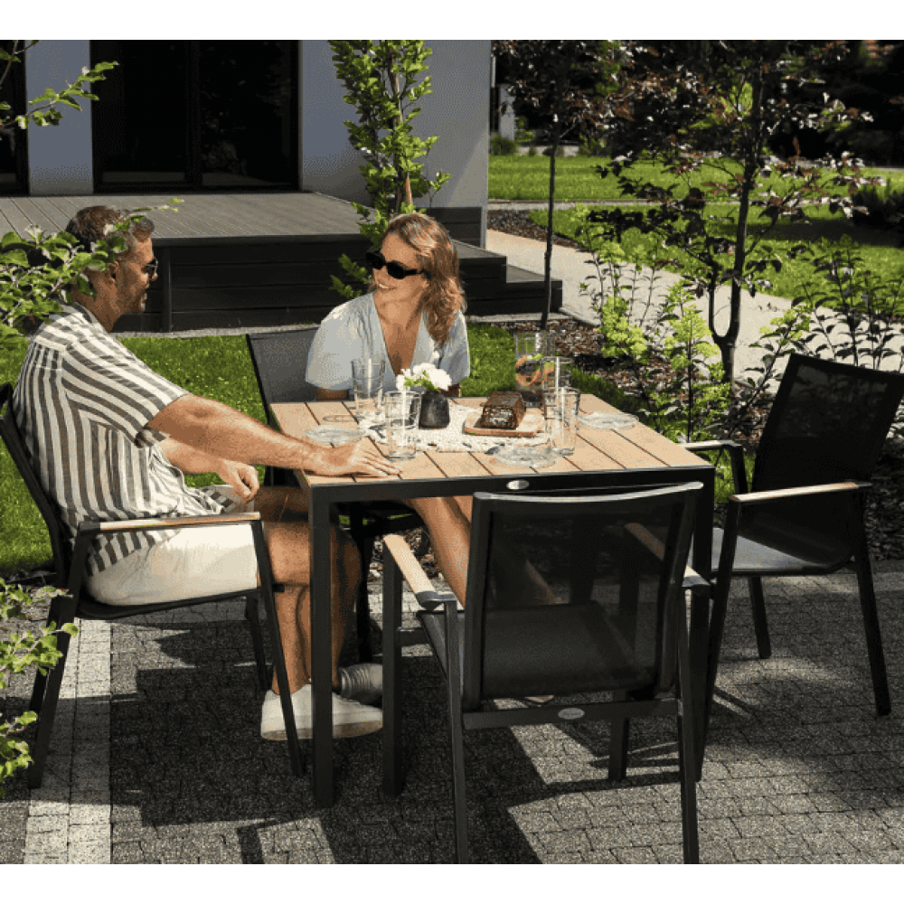 Садовий стіл Di Volio Pesaro 90 см бежевий