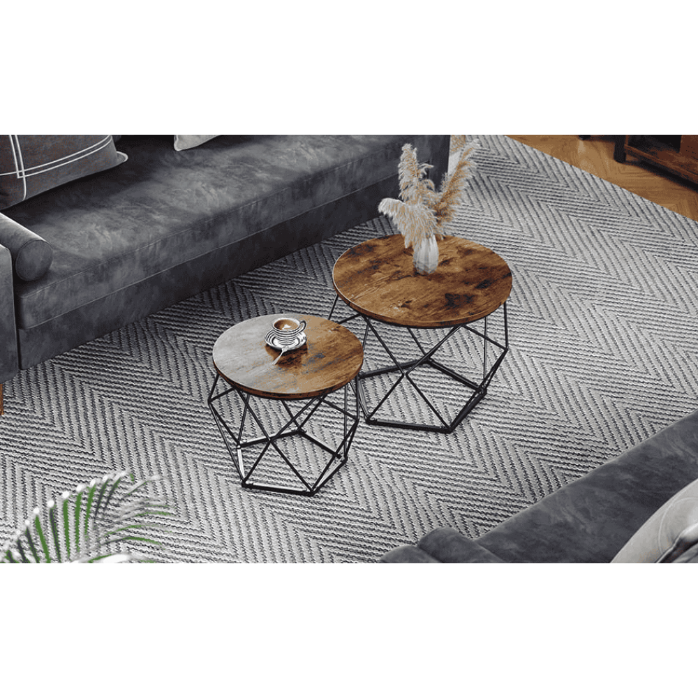 Комплект журнальных столиков Leobert Watson 2 шт в стиле Loft