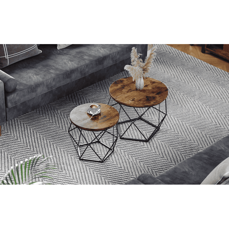 Комплект з 2 журнальних столиків Leobert Watson в стилі Loft