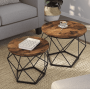 Комплект журнальных столиков Leobert Watson 2 шт в стиле Loft
