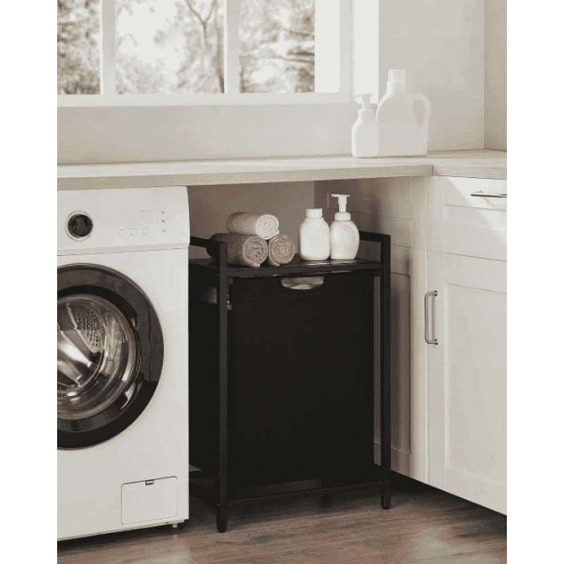 Корзина для белья Leobert Napoli 65 л в стиле Loft черный