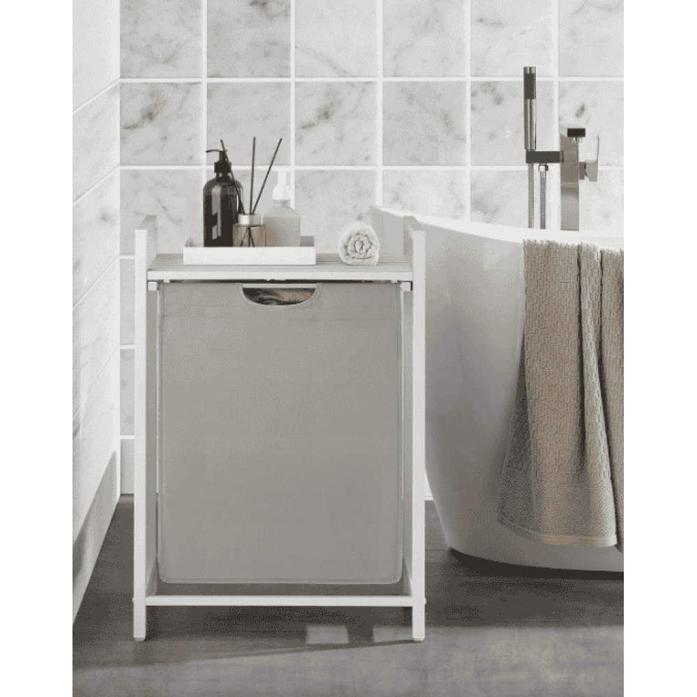 Корзина для белья Leobert Napoli 65 л в стиле Loft белый