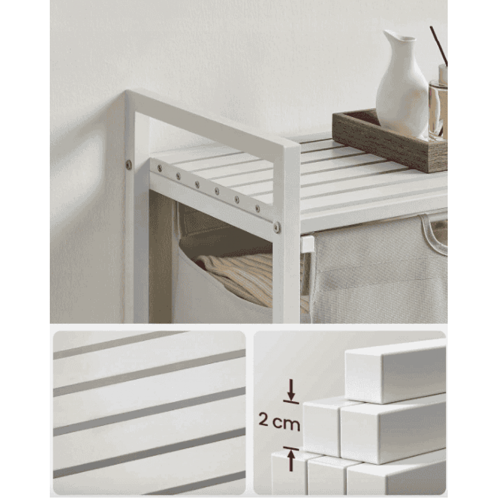 Корзина для белья Leobert Napoli 65 л в стиле Loft белый