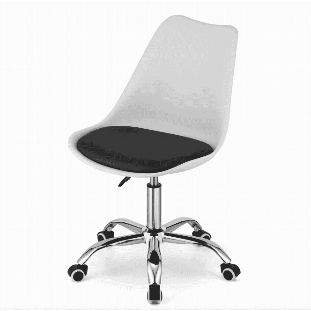 Офісне крісло Leobert Alba біло-чорне