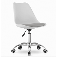 Офісне крісло Leobert Alba біло-сіре